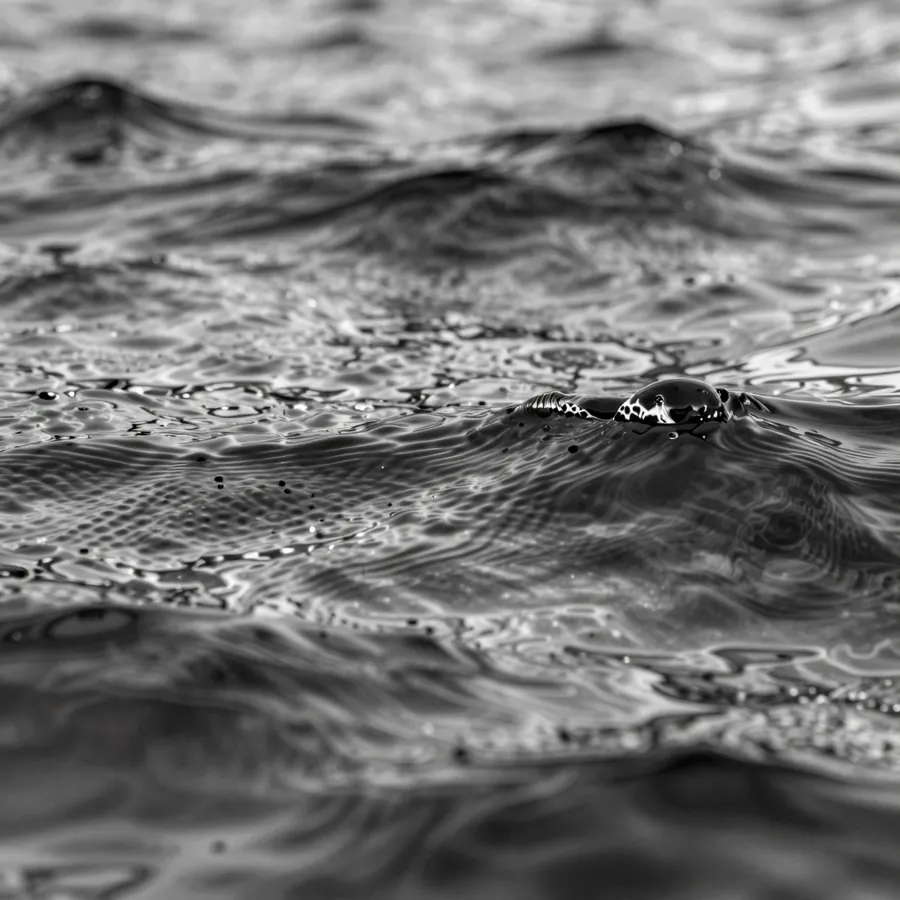Surface d'eau en macro, généré
